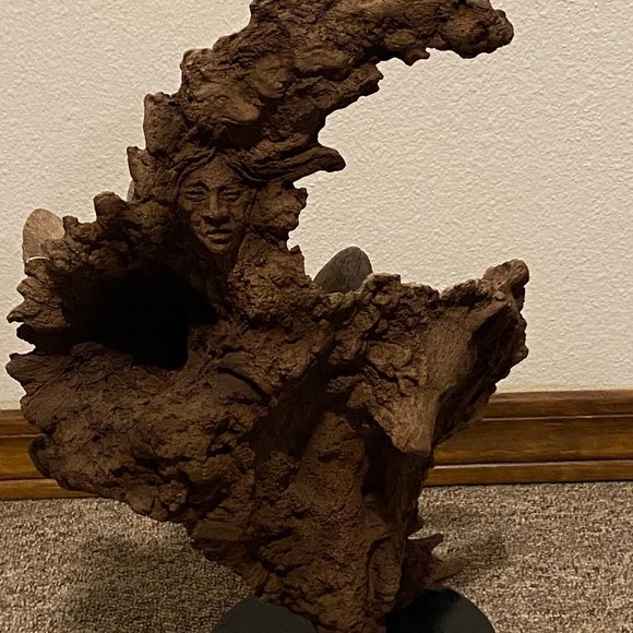 Retired Rick Cain Limited Edition ‘Dual Wolf’ Nature Sculpture #107/2000 - Picture 5 of 16